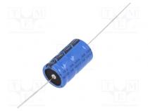 Kondenzátor  elektrolytický  THT  2,2mF  40VDC  Ø18x30mm  ±20%