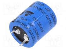 Kondenzátor  elektrolytický  SNAP-IN  47uF  500VDC  Ø22x25mm  ±20%