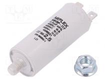 Capacitor  motors, run  2.5uF  Uoper  400VAC  Ø25x58mm  -40÷85°C