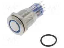 Переключатель  антивандальный  DPDT  3A/250ВAC  IP67  ON-(ON)