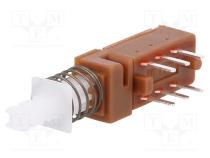 Switch  push-button  Pos  2  0.5A/100VAC  2A/25VDC  ON-(ON)  square