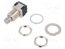 Switch  push-button  Pos  2  DPDT  6A/125VAC  6A/6VDC  ON-ON  screw
