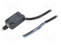 Limit switch  pin plunger Ø7mm with dust protection cap  10A