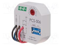 F&F PCS-506 Modul automatizace časové relé 0,1s÷24dní NO 10A 230VAC