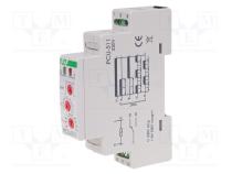 F&F PCU-511 Modul automatizace časové relé 0,1s÷24dní SPDT 250VAC/8A