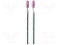 Grindingstone  Ø  3mm  Ø  3mm  Tip mat  aluminium oxide  2pcs.