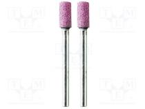 Grindingstone  Ø  5mm  Ø  3mm  Tip mat  aluminium oxide  2pcs.