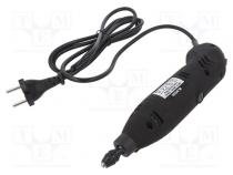 Miniature drill  130W  8000÷32000rpm  Ø  0.4÷3.2mm  230VAC