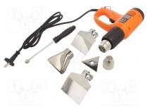 Electric hot shrink gun  2kW  300l/min@500  Plug  EU  230VAC