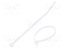 Cable tie  L  99mm  W  2.5mm  polyamide  80N  natural  Ømax  22mm