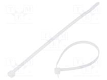 Cable tie  L  188mm  W  4.8mm  polyamide  222N  natural  Ømax  48mm