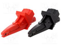 Krokosvorka  20A  černá a červená  Rozs.uchop  max.20mm  1kV
