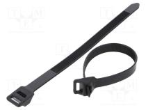 Cable tie  L  229mm  W  12.7mm  polyamide  1112N  black  Ømax  51mm