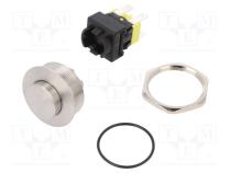 Переключатель  антивандальный  Пол  2  DPDT  16A/250ВAC  IP65  PS5