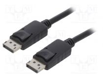 Cable  DisplayPort 1.2  DisplayPort plug,both sides  0.5m  black