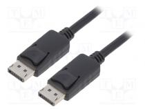 Cable  DisplayPort 1.2  DisplayPort plug,both sides  2m  black