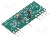 Module  RF  FM receiver  FSK  433.92MHz  -118dBm  4.5÷5.5VDC  THT