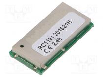 Module  RF  UART  -110dBm  2÷3.6VDC  10dBm  SMD  100kbps  37/24mA