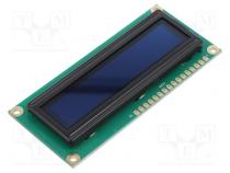 Zobrazovač  OLED  alfanumerický  16x1  Rozm  80x36x10mm  žlutá