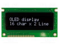 Zobrazovač  OLED  alfanumerický  16x2  Rozm  84x44x10mm  bilá