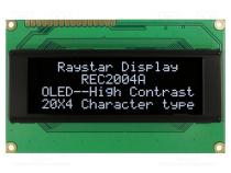 Zobrazovač  OLED  alfanumerický  20x4  Rozm  98x60x10mm  bilá