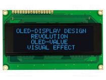 Zobrazovač  OLED  alfanumerický  20x4  Rozm  98x60x10mm  modrá