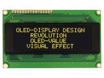 Zobrazovač  OLED  alfanumerický  20x4  Rozm  98x60x10mm  žlutá