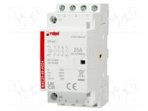 RELPOL RXC25-40-A024 stykač 4-pólový instalační 25A 24VAC NO x4 na přípojnici DIN