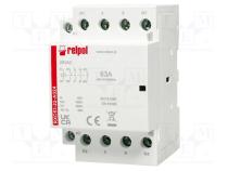 RELPOL RXC63-22-A024 Stykač 4-pólový instalační 63A 24VAC NC x2 + NO x2 IP20