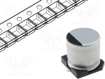 Kondenzátor  elektrolytický  SMD  3,3uF  50VDC  Ø4x5,3mm  ±20%