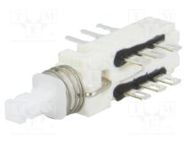 Switch  push-button  Pos  2  DPDT  0.5A/125VAC  0.5A/30VDC  ON-ON