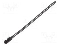 Cable tie  multi use  polyurethane thermoplastic TPE-U  black