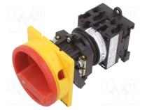 EATON T0-2-1/V/SVB Přepínač vačkový stabilní, 2 póly, 20A, OFF-ON, pro vestavbu, 3 póly. 043619