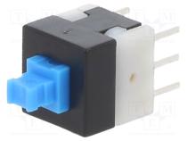 Switch  push-button  Pos  2  DPDT  0.1A/30VDC  Illumin  none  THT