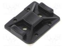 Holder  screw,self-adhesive  polyamide  black  Tie width  8mm