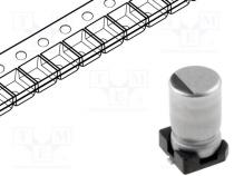 Kondenzátor  elektrolytický  SMD  1uF  35VDC  Ø4x7mm  ±20%  7000h