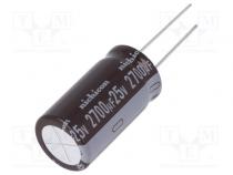 Kondenzátor  elektrolytický  low ESR  THT  2700uF  25VDC  ±20%