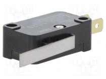 Mikrospínač SNAP ACTION  s páčkou  SPDT  15A/250VAC  ON-(ON)