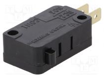 Mikrospínač SNAP ACTION  bez páčky  SPDT  15A/125VAC  pol  2  4N