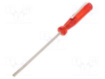 Screwdriver  slot  SL 3  Blade length  80mm  Overall len  140mm