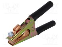 Krokosvorka  500A  Rozs.uchop  max.45mm  Celk.dél  190mm  černá