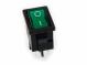 Kolébkový spínač do panelu s aretací P-SW101-GREEN