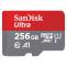 Paměťová karta micro SDXC Ultra 256GB s adaptérem SDSQUA4-256G-GN6MA