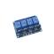 CREATALL CA-4C5V Relé modul, 5V, 4x 10A/250V, Low/High trigger