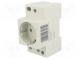 Zásuvka typu F (Schuko)  230VAC  10A  DIN