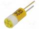 Indicator  LED  BI-PIN  yellow  plastic  24VDC  Leads  2pin  4.5mm