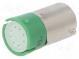 Indicator  LED  BA9S,T10  green  plastic  24VDC  -20÷60°C