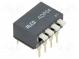 Переключатель  DIP-SWITCH  ON-OFF  0,1A/24ВDC  Пол  2  -30÷85°C