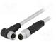 Kabel  pro snímače/automatizaci  M8-M8  vidlice  zásuvka  PIN  3