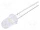LED  5mm  bílá teple  14250÷28500mcd  15°  20mA  2,8÷3,6V